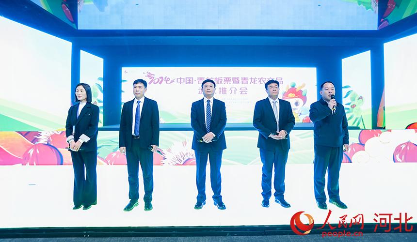 青龍政府和企業(yè)代表上臺推介青龍。人民網記者 李兆民攝